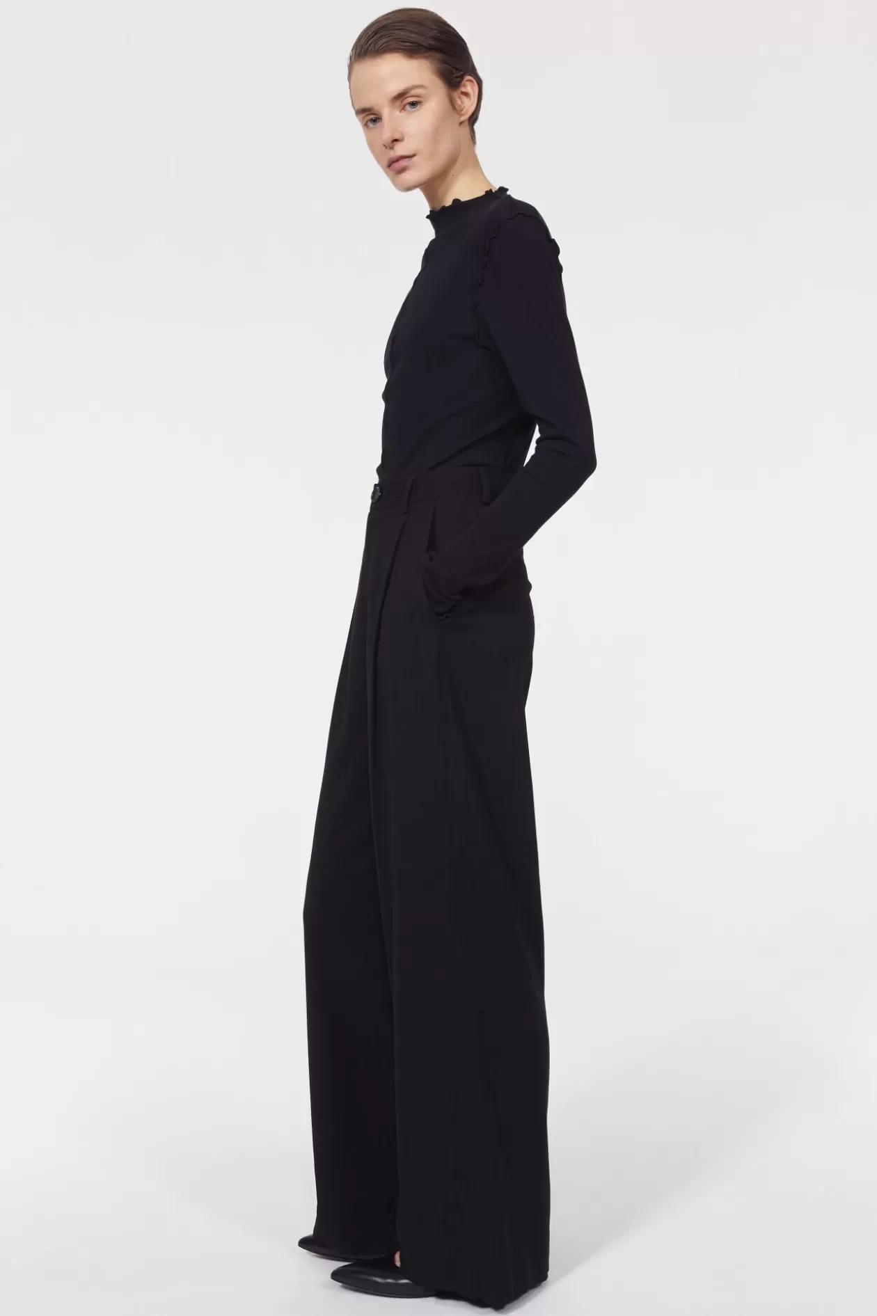 Rodebjer Addie Wide Pants Black Store