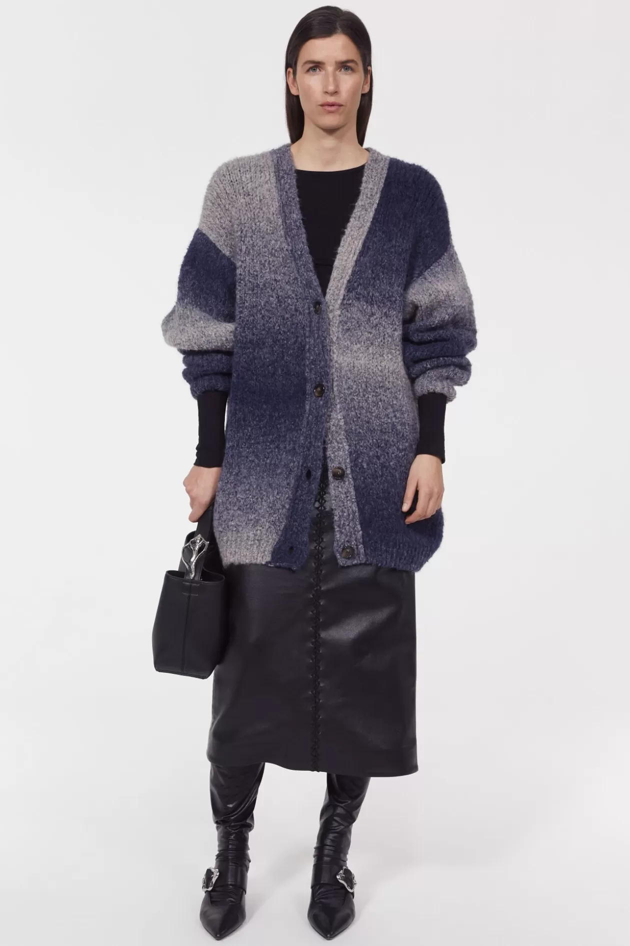 Rodebjer Alai Knitted Cardigan Utility Blue Flash Sale