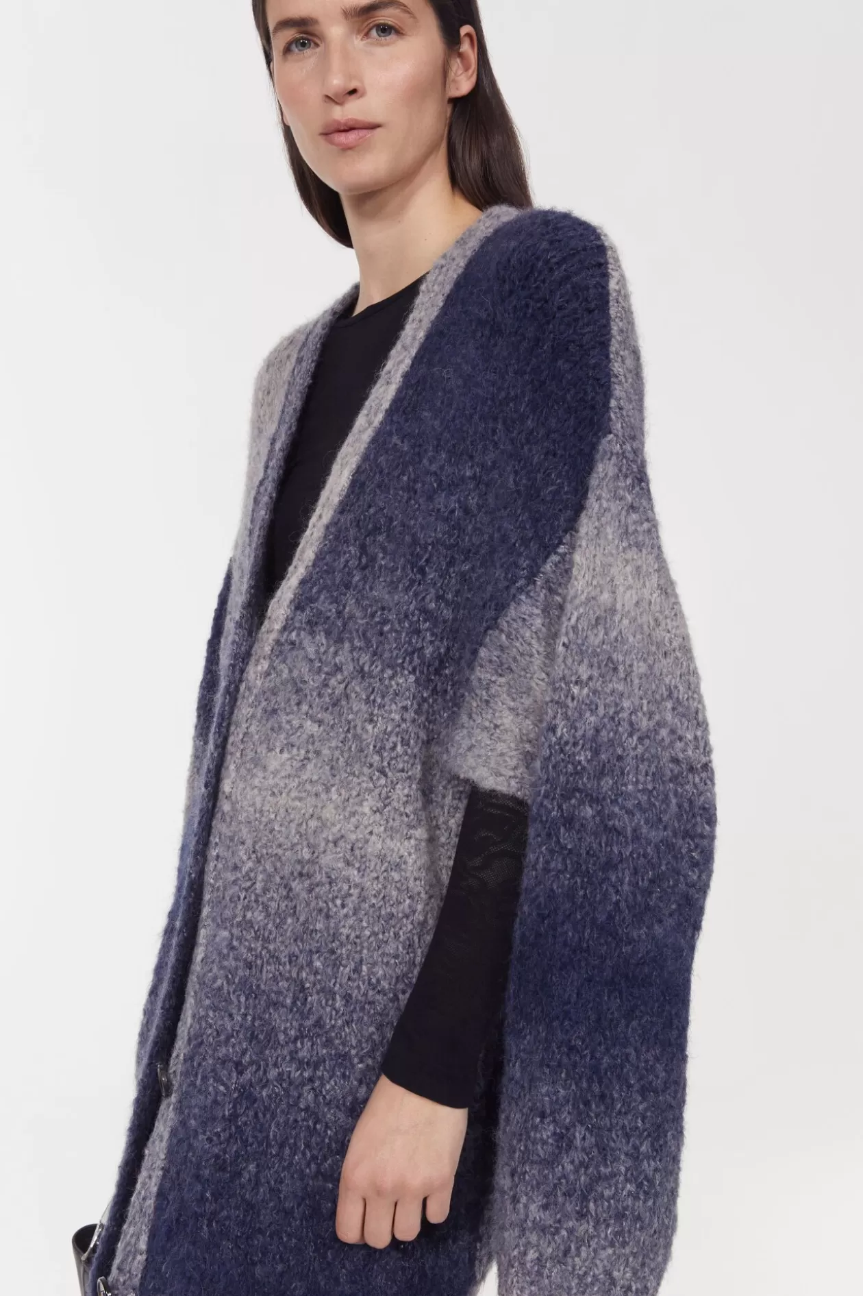 Rodebjer Alai Knitted Cardigan Utility Blue Flash Sale