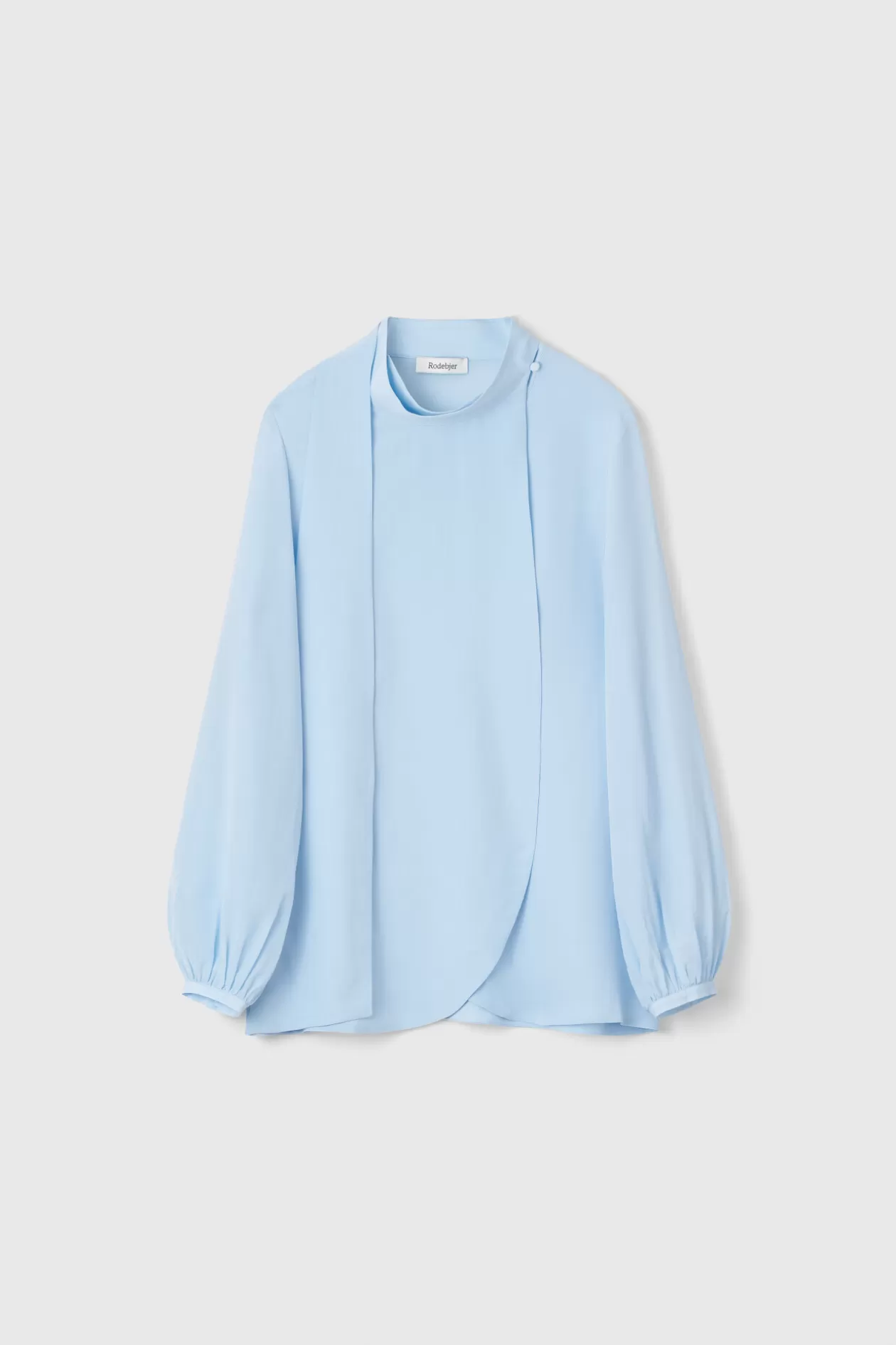 Rodebjer Azisa Silk Blouse Fog Blue Cheap