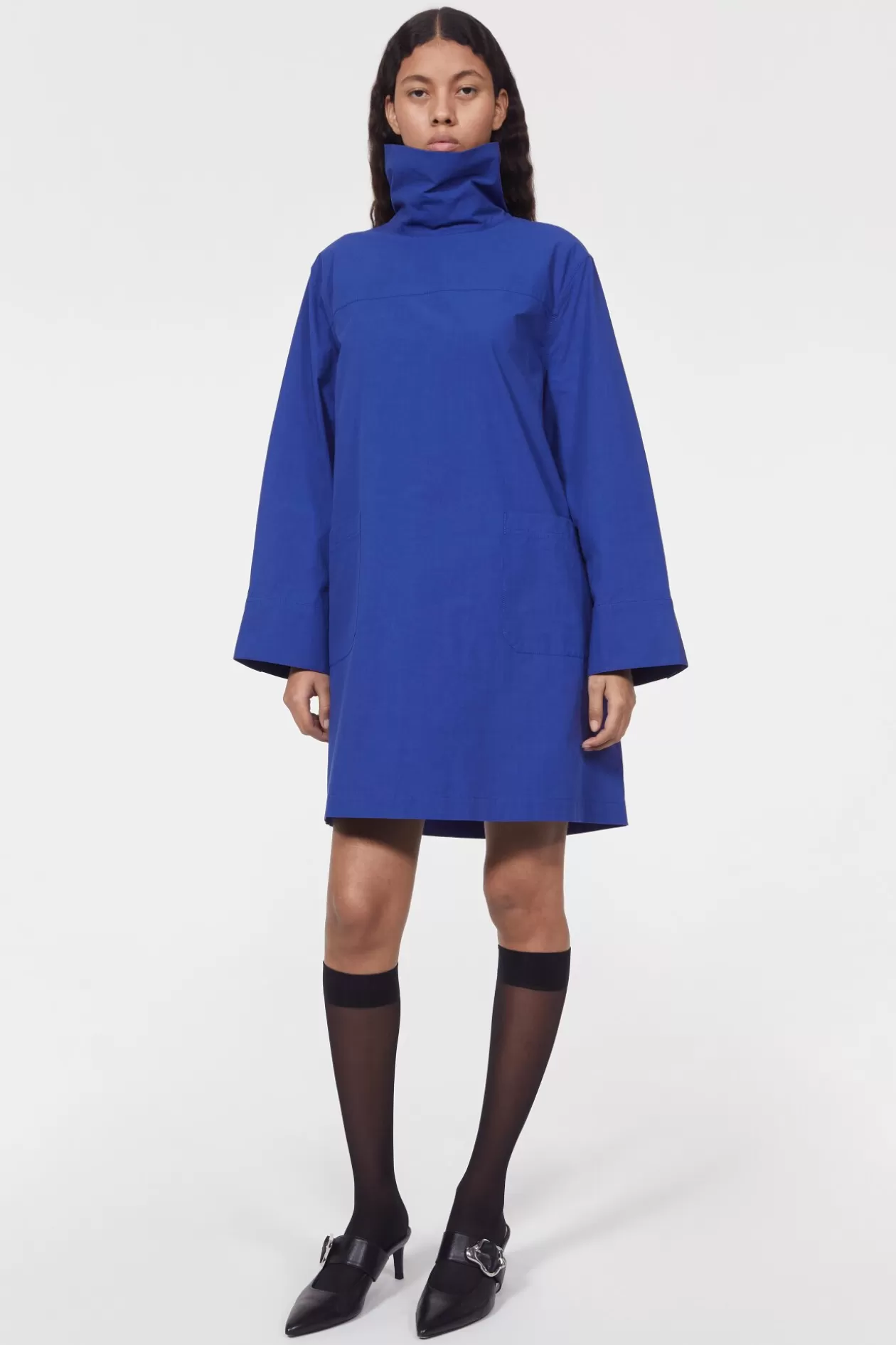 Rodebjer Catilina Cotton Tunic Workwear Blue Discount