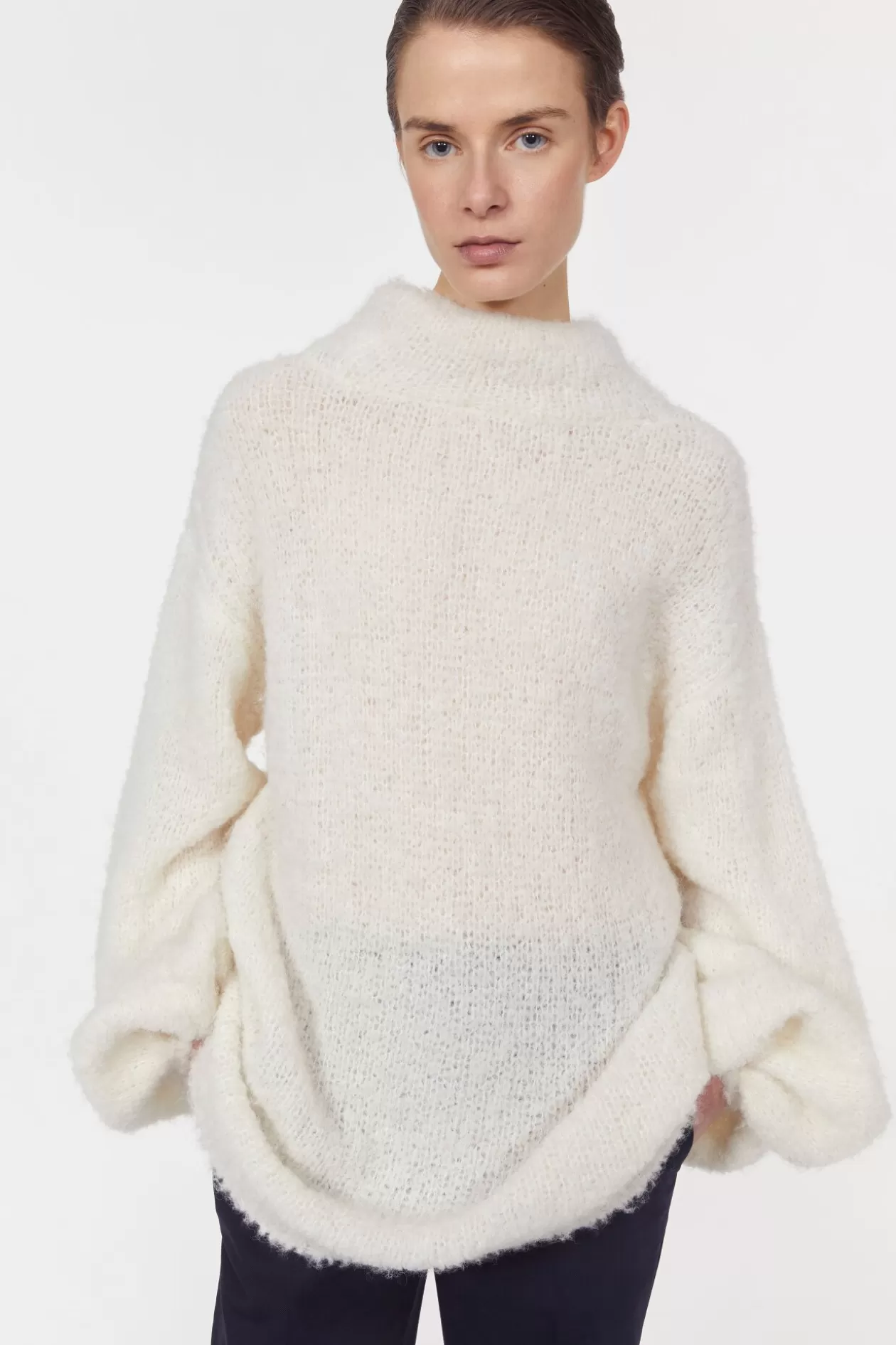 Rodebjer Emin Knitted Sweater Whipped Cream Best Sale