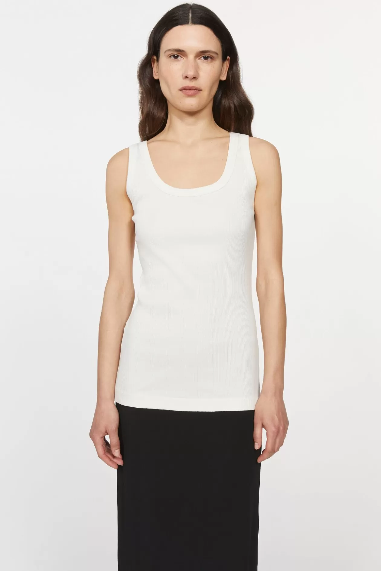 Rodebjer Jump Rib Top White Cheap