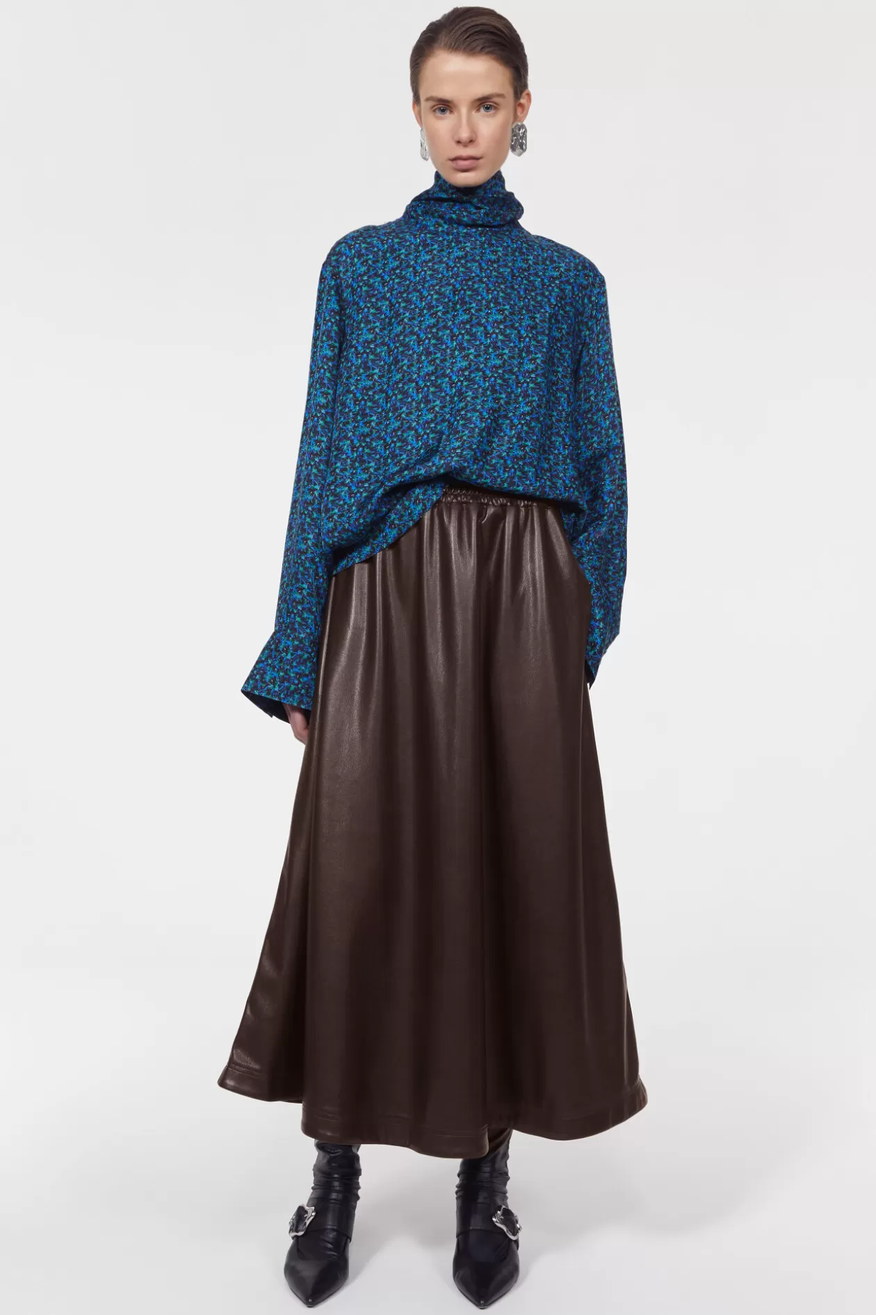 Rodebjer Marlene Skirt Dark Wood Cheap