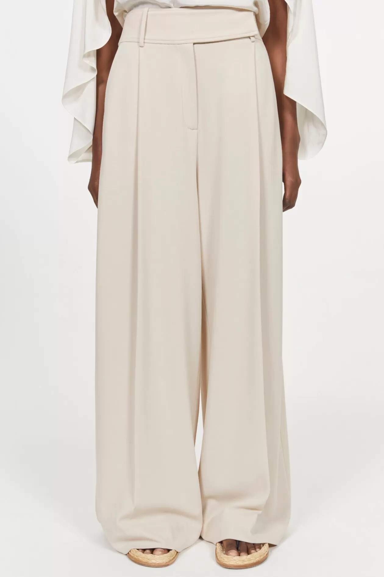 Rodebjer Obi Wide Pants Oyster Online