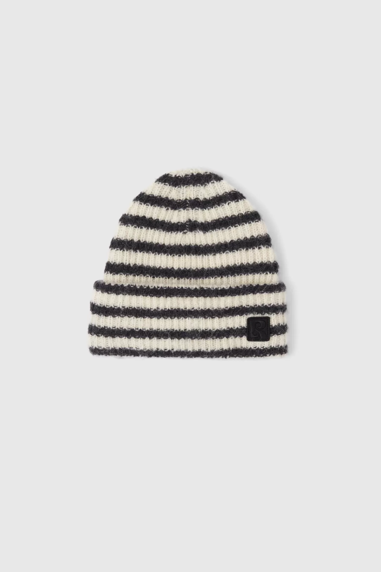 Rodebjer Okapi Wool Beanie Black/White Flash Sale