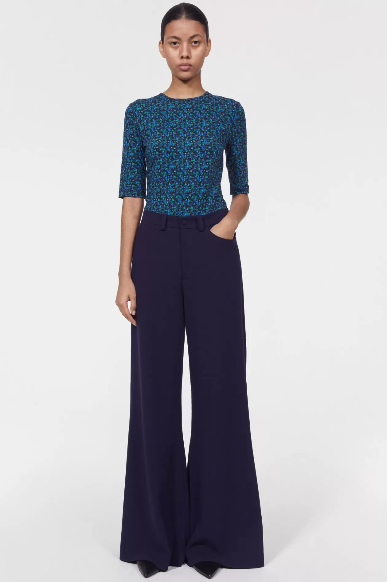 Rodebjer Petiso Drape Pants Midnight Blue Clearance