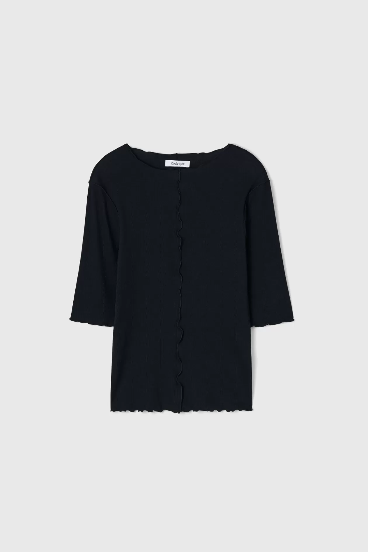 Rodebjer Samantha Rib Jersey Top Black Store