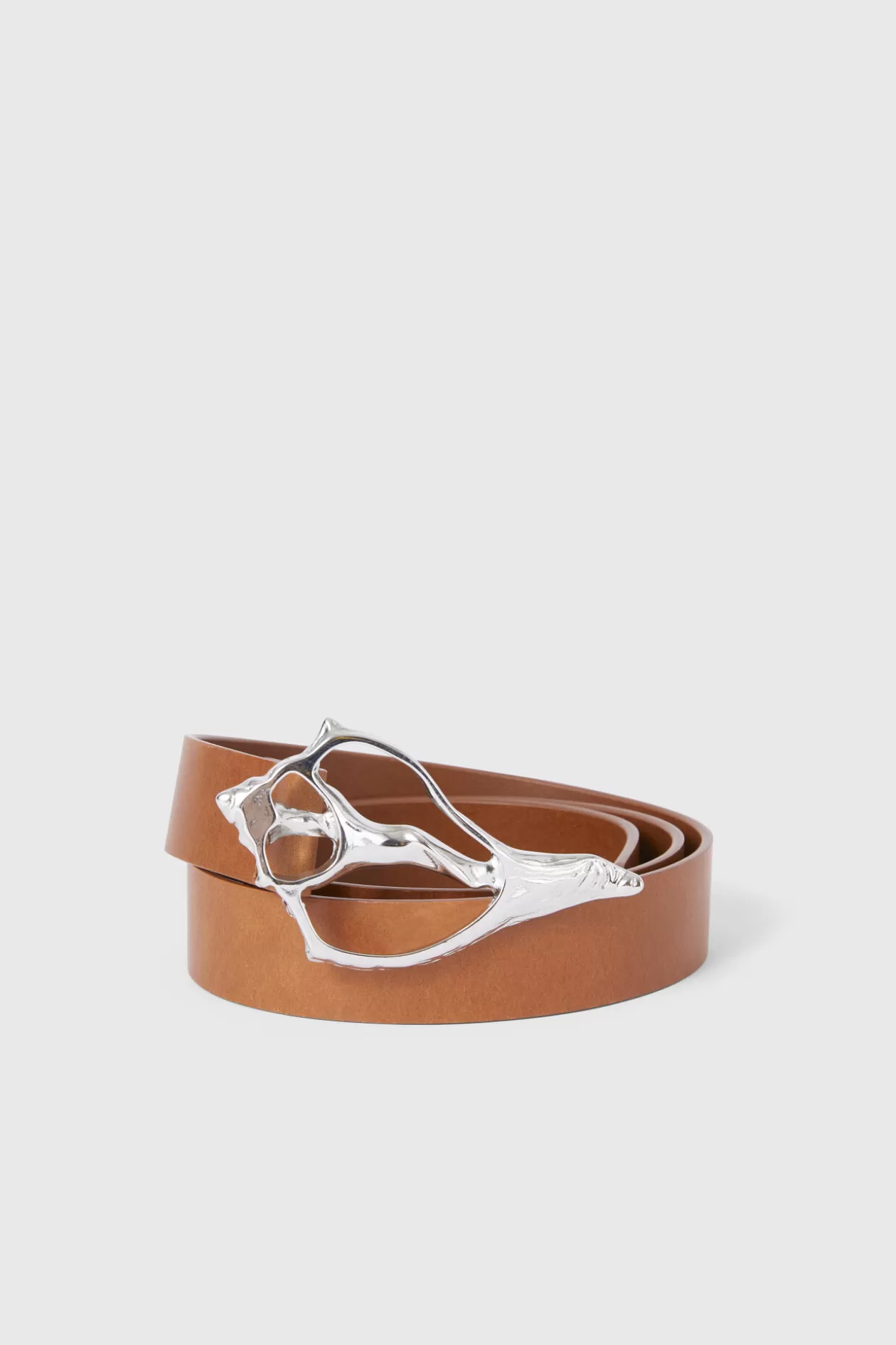 Rodebjer Shell Wide Belt Brown/Silver Cheap