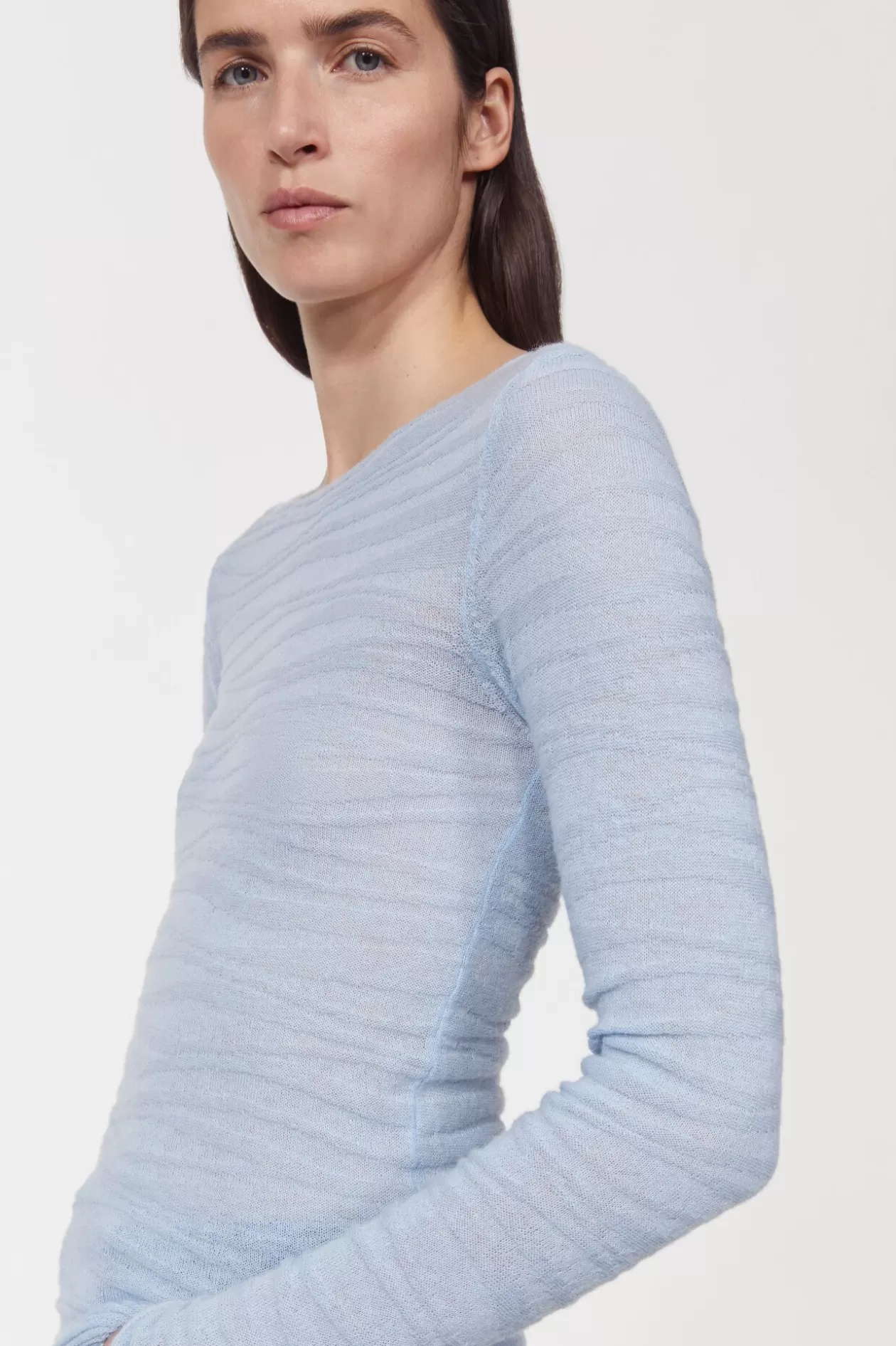 Rodebjer Simony Knitted Sweater Fog Blue Flash Sale