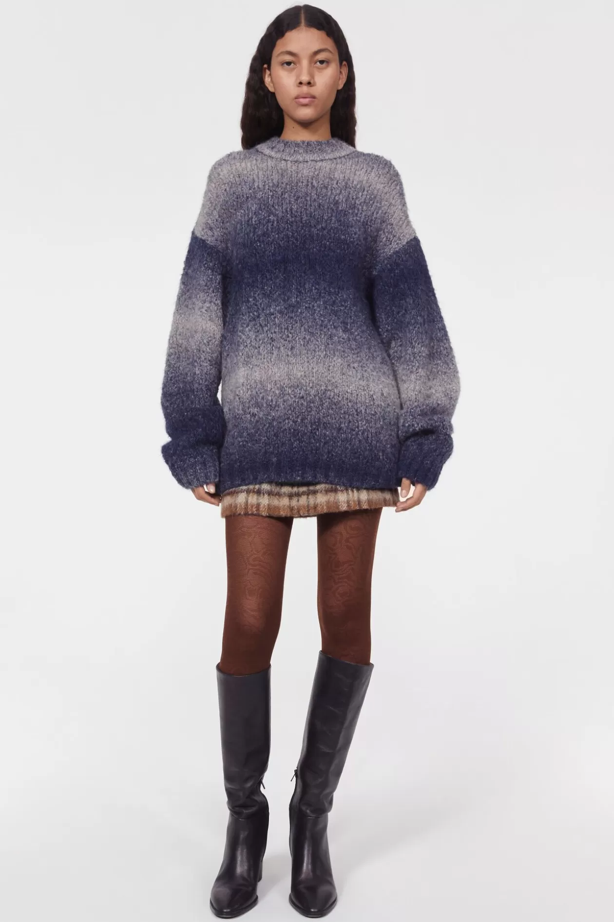 Rodebjer Sri Knitted Sweater Utility Blue Cheap