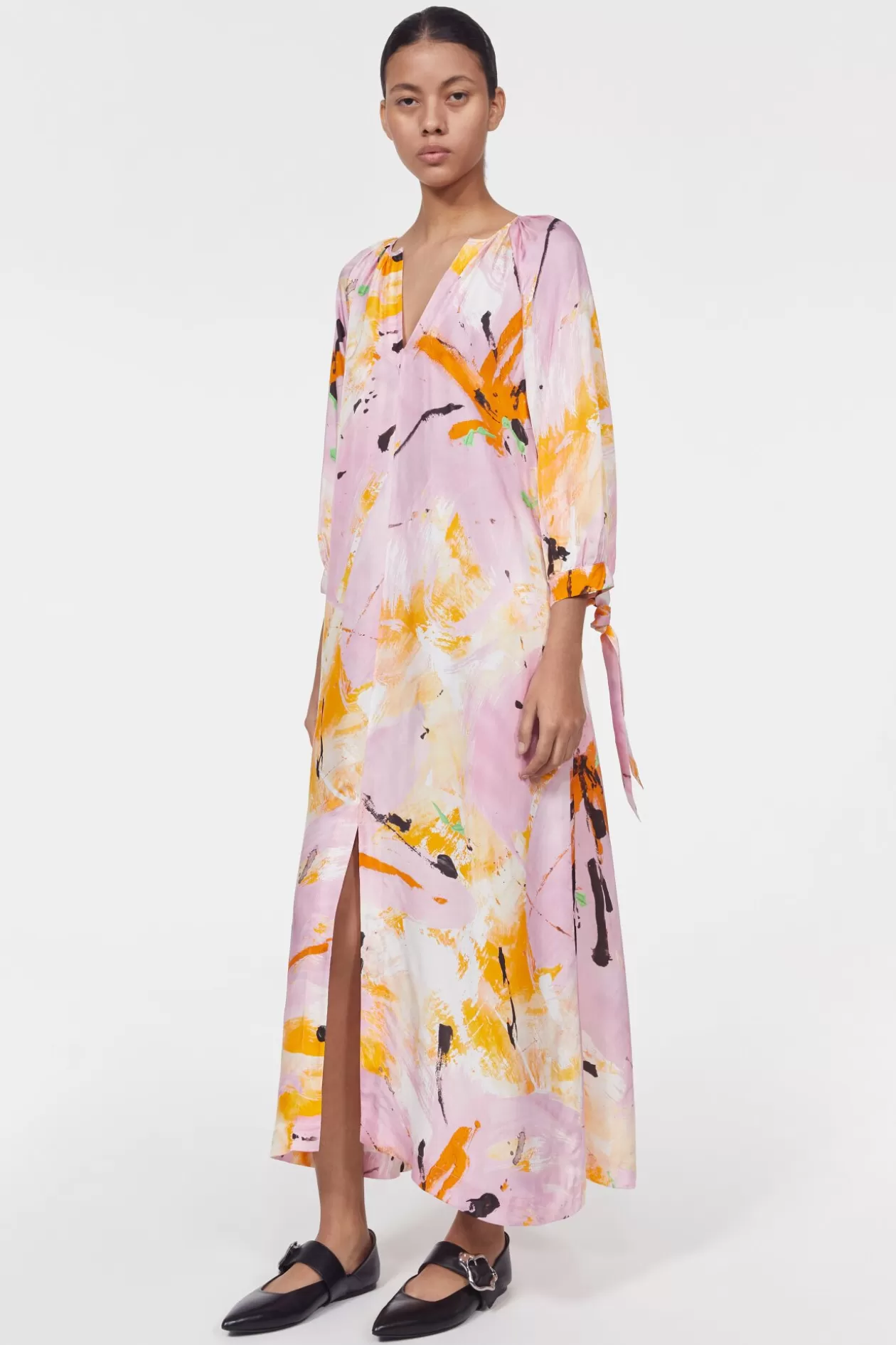 Rodebjer Vendela Floral Dress Whipped Cream / Saffron Shop