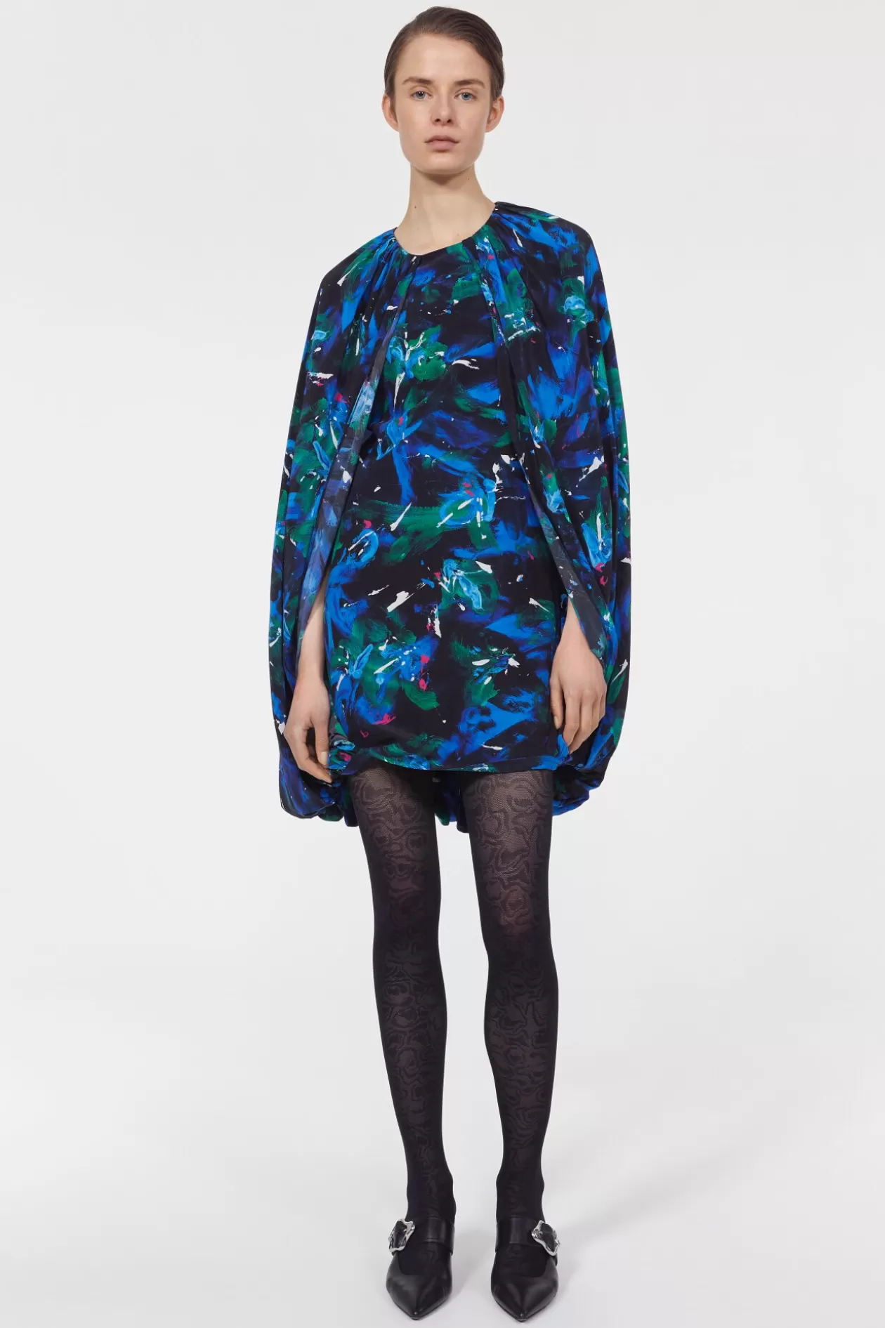 Rodebjer Virginie Floral Dress Black / Cobalt Fashion